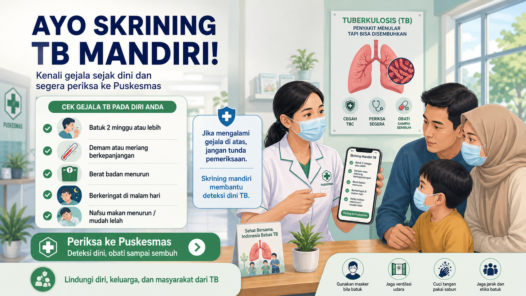 Skrining TB Mandiri: Kenali Gejala dan Segera Periksa ke Puskesmas